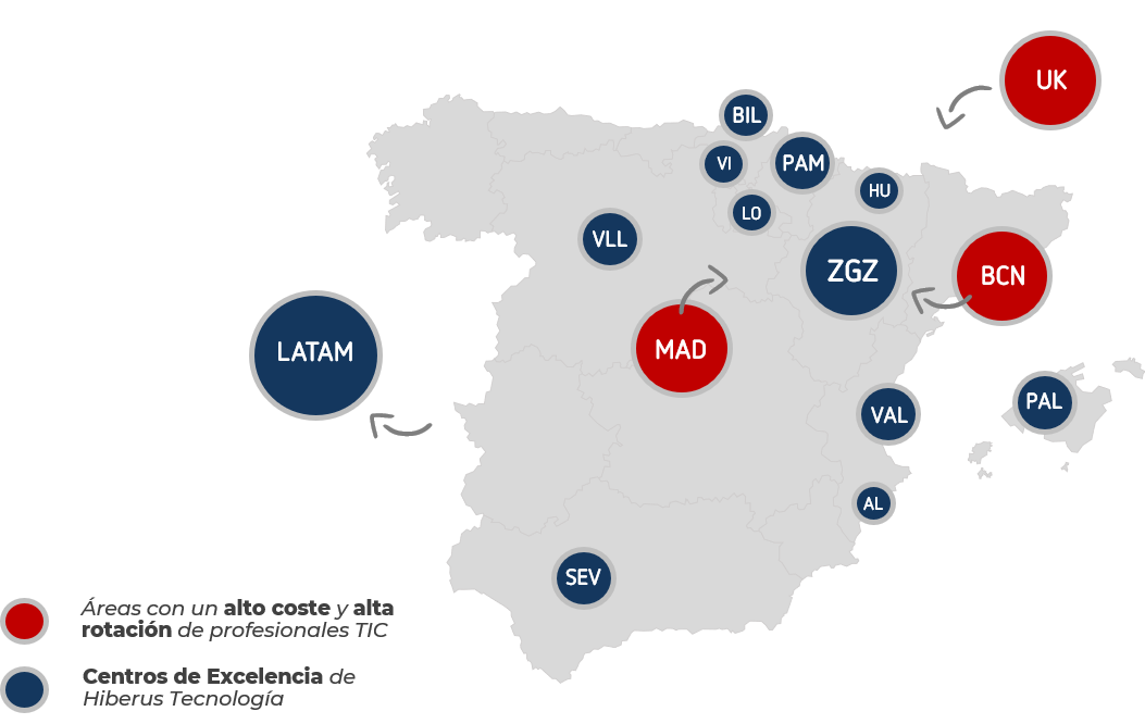 Mapa corporativo Hiberus